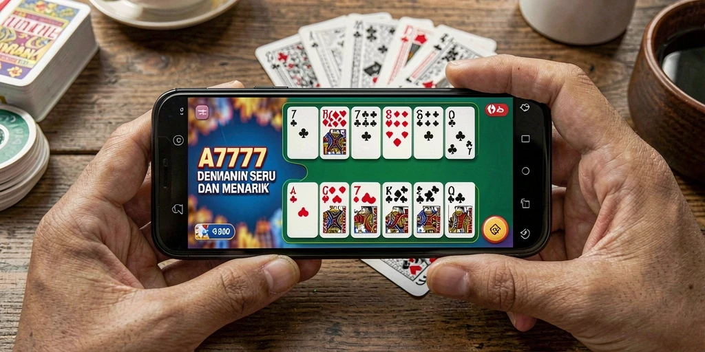 Tampilan grafik gameplay domino yang menarik dan interaktif.