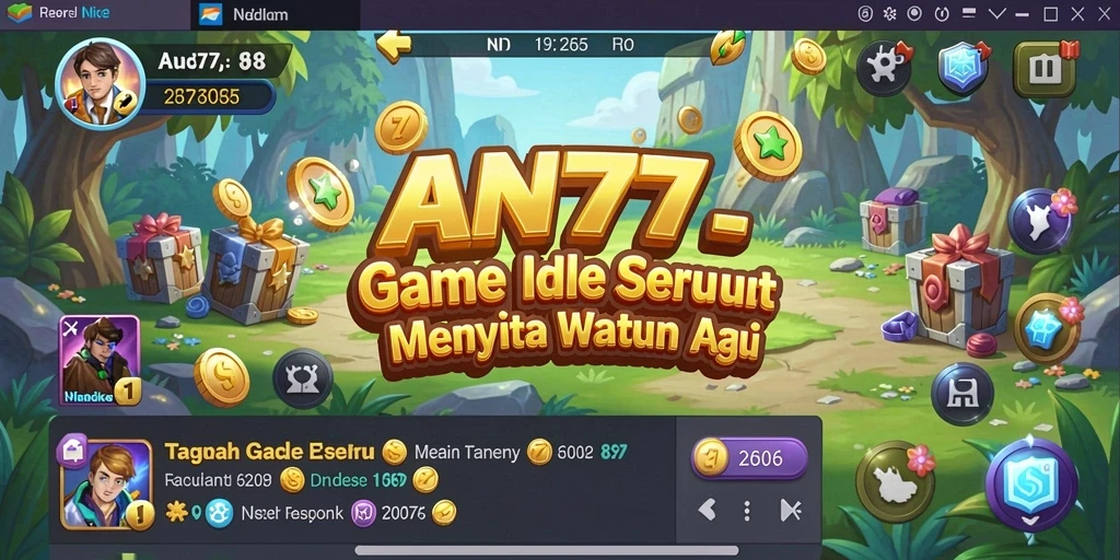 Tampilan gameplay yang mengasyikkan dari AN777 saat karakter berkembang.