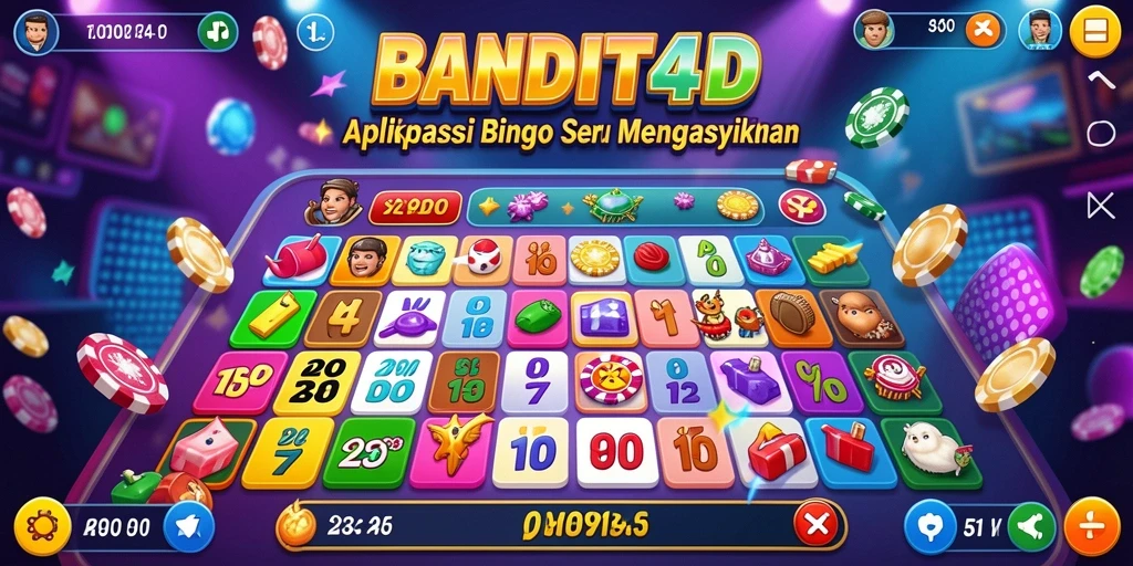 Tampilkan momen seru dalam permainan Bingo BANDIT4D.
