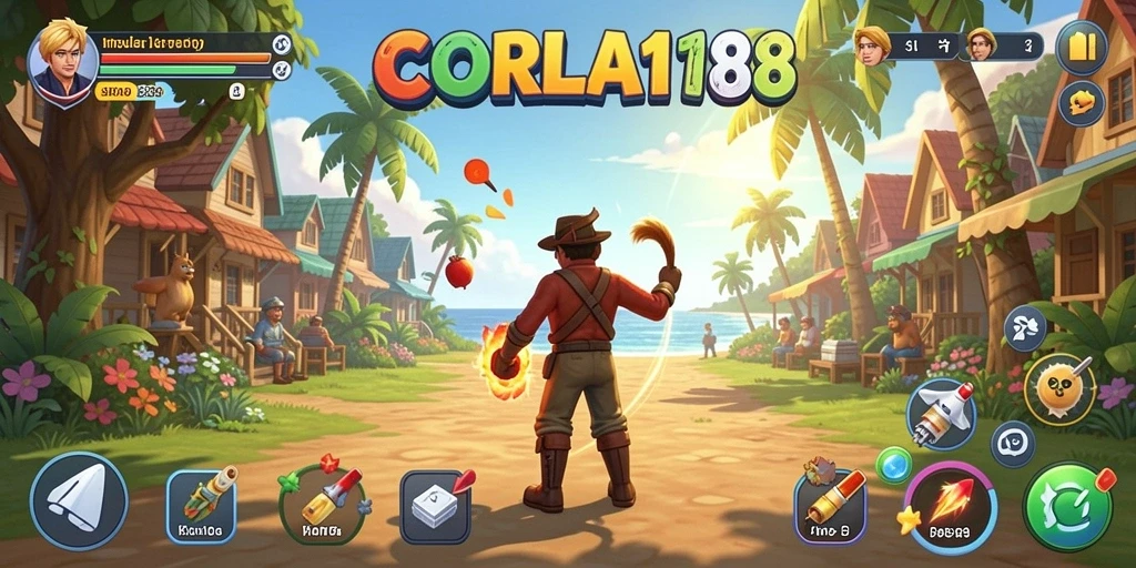 Tampilan gameplay menarik dari CORLA188 yang penuh interaksi.