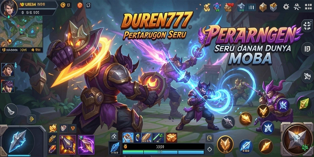 Screenshot DUREN777 menampilkan gameplay seru saat bertarung.