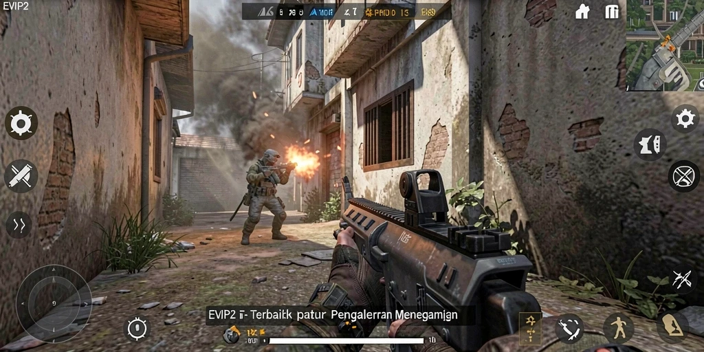 Gameplay seru EVIP2 dengan pertempuran mendebarkan.