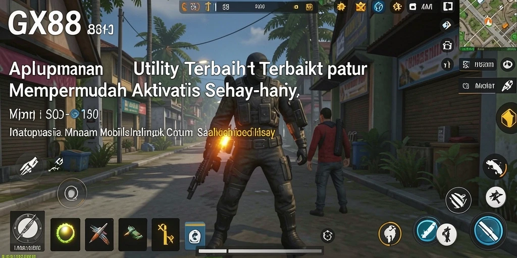 Tampilan antarmuka aplikasi GX88 yang intuitif dan bersih.