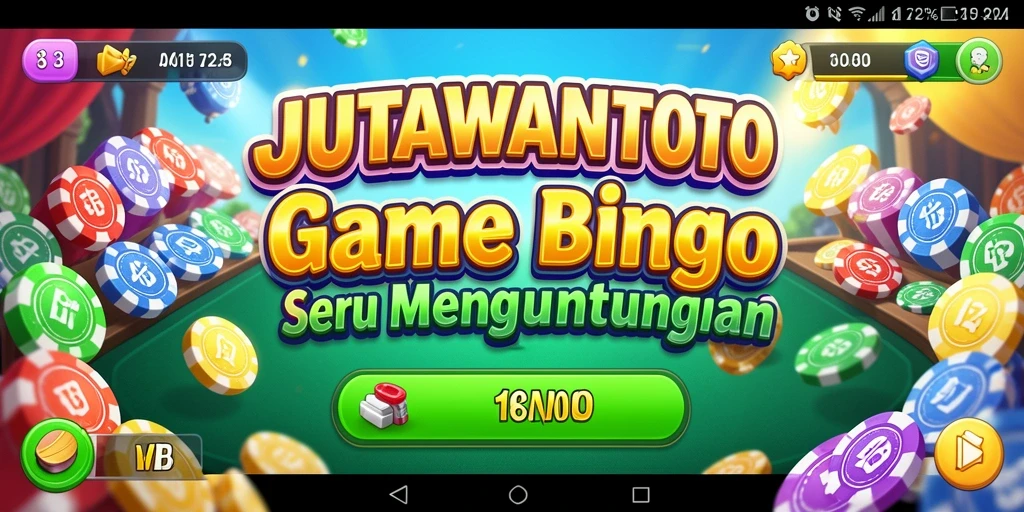 Tampilan menarik dari gameplay Bingo di JUTAWANTOTO.