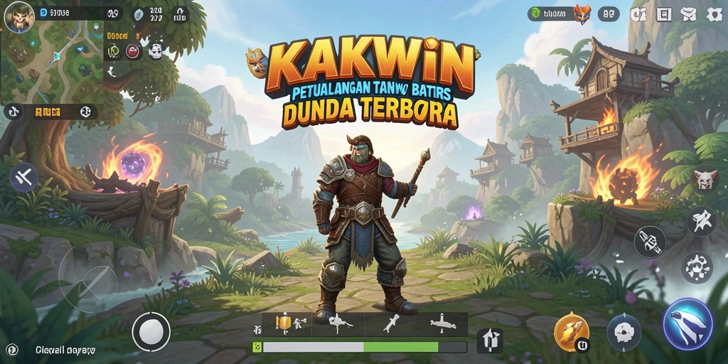 Tangkapan layar menampilkan aksi petualangan dalam KAKWIN yang menakjubkan.