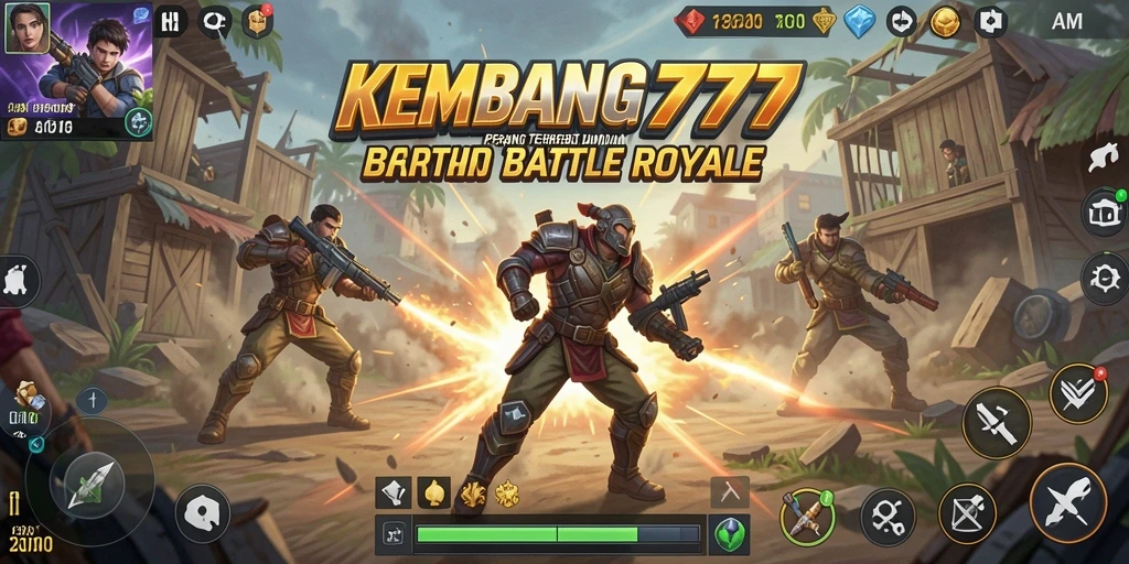 Tampilan gameplay menegangkan di arena pertarungan KEMBANG777.