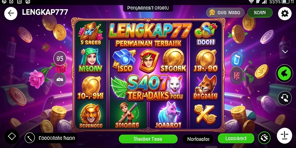 Gambaran gameplay seru di LENGKAP777 yang menarik dan penuh warna.