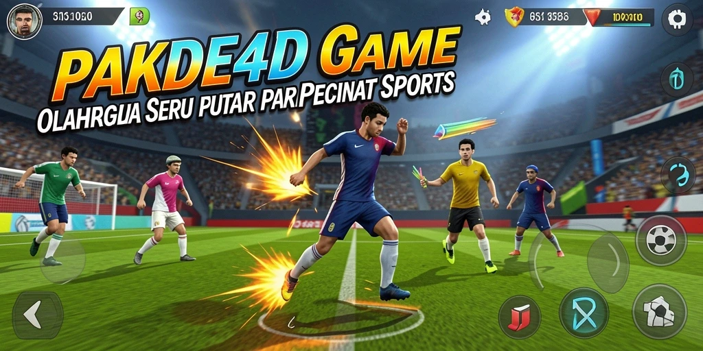 Tampilan menakjubkan dari gameplay PAKDE4D dengan aksi olahraga yang seru.