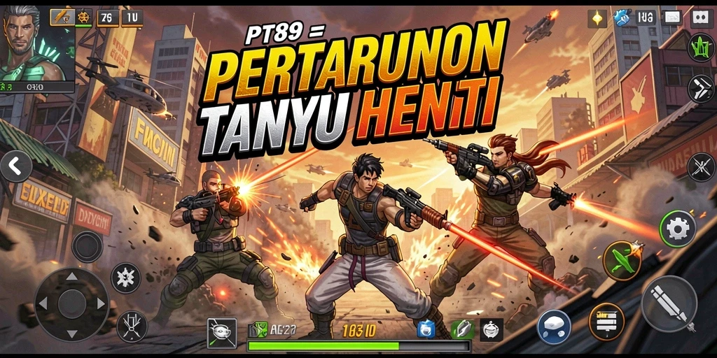 Tampilan aksi seru dalam gameplay PT89 yang memikat.