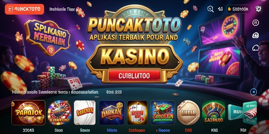 Screenshot utama PUNCAKTOTO menampilkan gameplay kasino yang menarik.