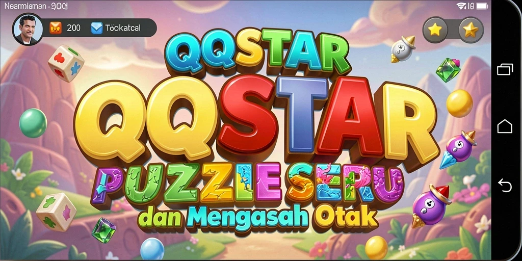 Screenshot gameplay QQSTAR menampilkan tantangan puzzle yang menarik.