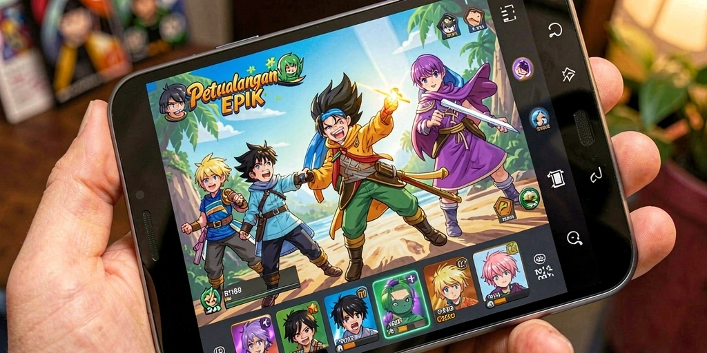 Tampilan permainan RI188 dengan karakter Anime yang menarik.