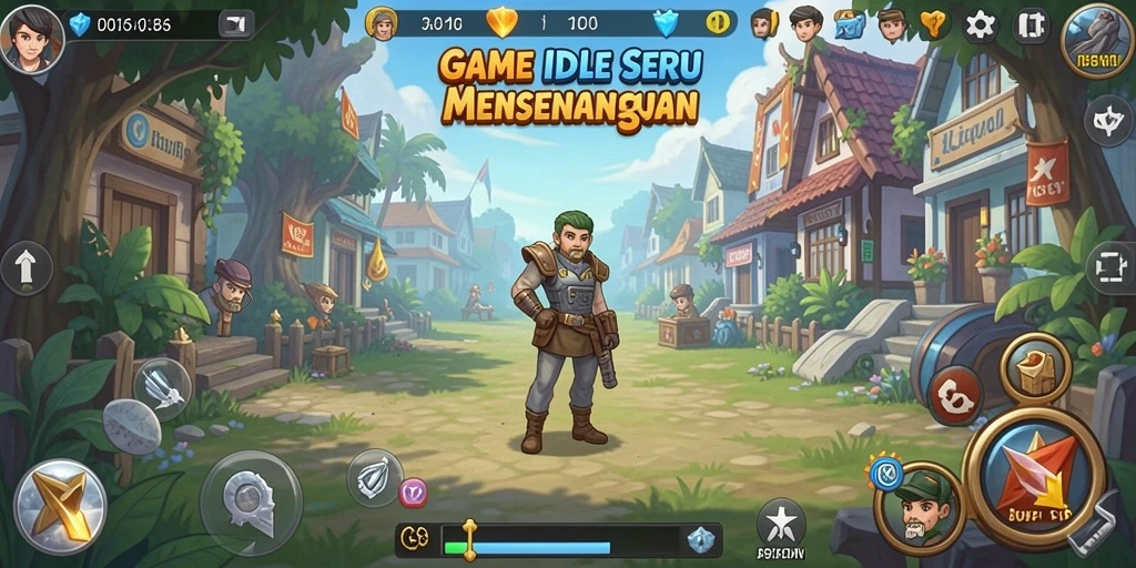 Screenshot game T6 menampilkan gameplay Idle yang menyenangkan.