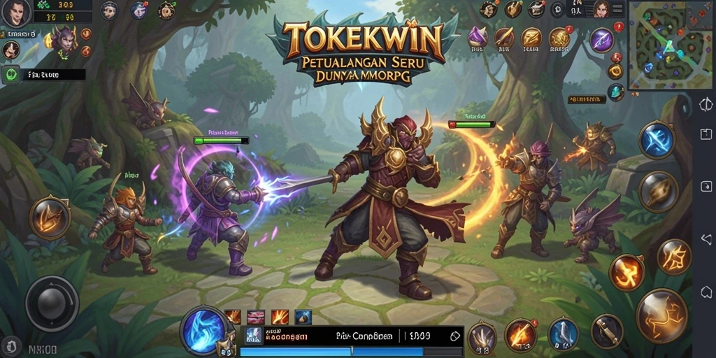 Gameplay seru TOKEKWIN dalam dunia MMORPG yang penuh petualangan.